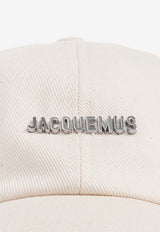 Jacquemus Gadjo Logo Baseball Cap Cream ACU00670 AW00092-110