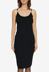 Versace Knitted Strappy Dress Black 1011396 1A15978-1B000