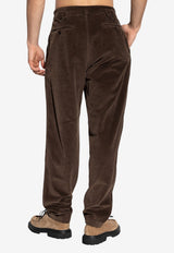 Dolce & Gabbana Corduroy Straight-Leg Pants Brown GP13XT G8NN6-M0674
