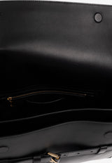 Moschino Tie Me Leather Shoulder Bag Black MD4158PP0N FF0-000