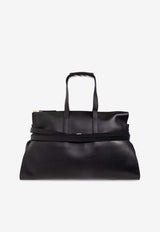 Moschino Tie Me Leather Tote Bag Black MD4155PP0N FF0-000