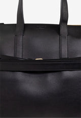 Moschino Tie Me Leather Tote Bag Black MD4155PP0N FF0-000
