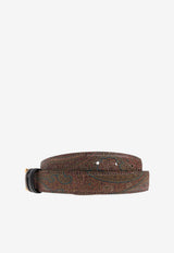 Etro Paisley Jacquard Belt Brown WP3D0003 AA067-N0000