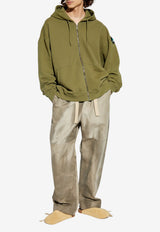Adidas Originals Equipment Fleece Zip-Up Hoodie Green JX1572 0-FOCOLI