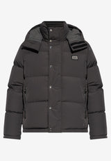 Dolce & Gabbana Logo Plaque Down Jacket Gray G9BRFT FUS28-N0636