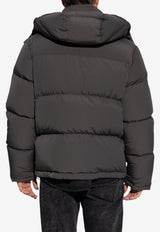 Dolce & Gabbana Logo Plaque Down Jacket Gray G9BRFT FUS28-N0636