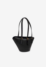 Dolce & Gabbana Capri Crow's Nest Calf Leather Tote Bag Black BB7815 AK274-80999