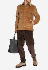 Dolce & Gabbana Corduroy Buttoned Jacket Brown G9BRET FUVIP-M2366