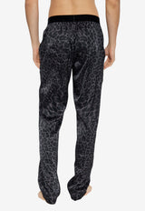 Tom Ford Leopard Print Pajama Pants Gray T4H201310 0-029