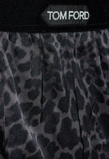 Tom Ford Leopard Print Pajama Pants Gray T4H201310 0-029