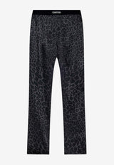 Tom Ford Leopard Print Pajama Pants Gray T4H201310 0-029