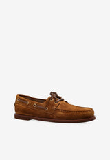 Gianvito Rossi Vandee Suede Leather Loafers Brown G25367 10GOM-S4CTECU