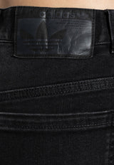 Adidas Originals Logo Patch Flared Jeans Black KE9802 0-BLACK