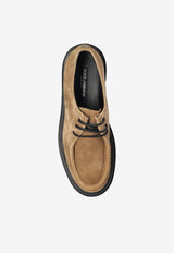 Dolce & Gabbana Day Classic Suede Derby Shoes Beige A10886 AT441-80024
