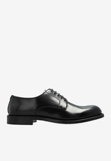 Dolce & Gabbana DG Night Brushed Calfskin Derby Shoes Black A10879 A1203-80999