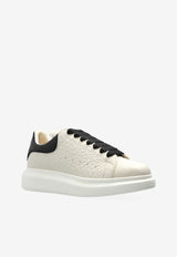 McQueen Oversized Low-Top Sneakers in Texture Leather Off-white 808173 WHAEG-9079