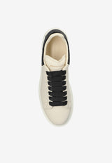McQueen Oversized Low-Top Sneakers in Texture Leather Off-white 808173 WHAEG-9079