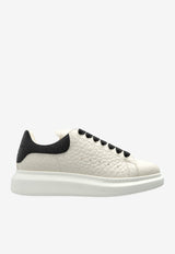 McQueen Oversized Low-Top Sneakers in Texture Leather Off-white 808173 WHAEG-9079