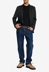 Dolce & Gabbana Herringbone Single-Breasted Blazer Gray G2TK2T GJ640-S8030