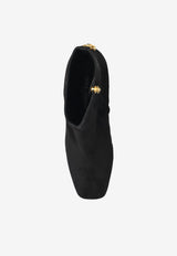 Dolce & Gabbana 60 DG Logo Suede Ankle Boots Black CT1092 A1275-80999