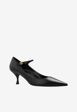 Dolce & Gabbana 60 Pointed-Toe Leather Pumps Black CD1964 A5738-80999