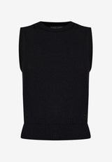 Dolce & Gabbana Cashmere Knit Top Black FXT61Z JDVC2-N0000