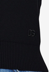 Dolce & Gabbana Cashmere Knit Top Black FXT61Z JDVC2-N0000