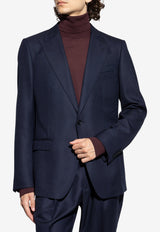 Dolce & Gabbana Taormina Single-Breasted Wool Jacket Navy G2NW0T FU25E-B0665