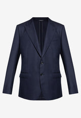 Dolce & Gabbana Taormina Single-Breasted Wool Jacket Navy G2NW0T FU25E-B0665