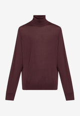 Dolce & Gabbana Cashmere Turtleneck Sweater Purple GXW05T JBW05-R2723