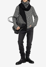 Dolce & Gabbana Wool Tweed Turtleneck Sweater Gray GXW67T JAM6O-S0991