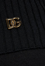 Dolce & Gabbana DG Logo Wool Turtleneck Sweater Black FXW34T JDVDC-N0000