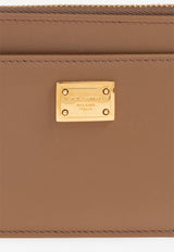 Dolce & Gabbana Boulanger Calfskin Cardholder Brown BI1261 A9S25-8Z093