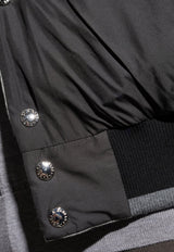 Dolce & Gabbana Reversible Padded Down Jacket Gray G9BSOT FU5YA-S8290