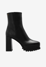Gianvito Rossi Harlem 70 Platform Ankle Boots Black G73178 70GOM-VGINERO