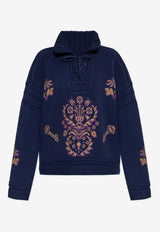 Etro Paisley Jacquard Wool Sweater Navy WRKE0326 AQ174-B0065