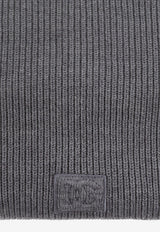 Dolce & Gabbana Ribbed Wool Scarf Gray GX13KZ JDVCI-S8292
