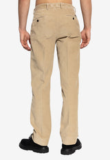 Dolce & Gabbana Straight-Leg Corduroy Pants Beige GP03JT G8NN7-M0131