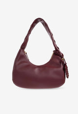 GANNI Medium Hobo Bag with Laces Burgundy A7262 5894-436