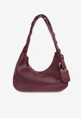 GANNI Medium Hobo Bag with Laces Burgundy A7262 5894-436