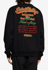 Dolce & Gabbana Graphic Print Crewneck Sweatshirt Black G9AHSZ G7PHG-N0000