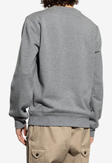 Dolce & Gabbana Logo Patch Crewneck Sweatshirt Gray G9ABJZ G7PFV-S8291