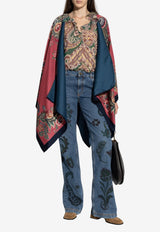 Etro Paisley Print Flared-Leg Jeans Blue WRNB0029 AKC92-S9880