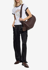GANNI Mid-Rise Wide-Leg Cargo Pants Black W0808 6676-099