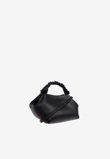 GANNI Small Bou Leather Top Handle Bag Black A6955 5894-099