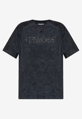 Adidas Originals Adilenium Rhinestone Washed T-shirt Black KF3113 0-BLACK
