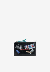 Mail Stamp Cash Leather Wallet