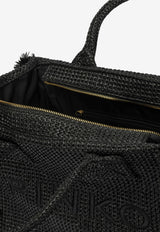 PINKO Medium Raffia Tote Bag Black 106673A39YZ99Q_4b1d4837-efbe-497c-926f-cc7e8345ad9a