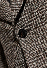 Dolce & Gabbana Glen Plaid Single-Breasted Jacket Brown G2VT5T FQMKD-S8101