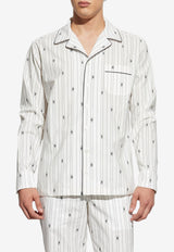 Dolce & Gabbana DG Logo Striped Vanity Shirt White G5IF1T HJMQR-S8350